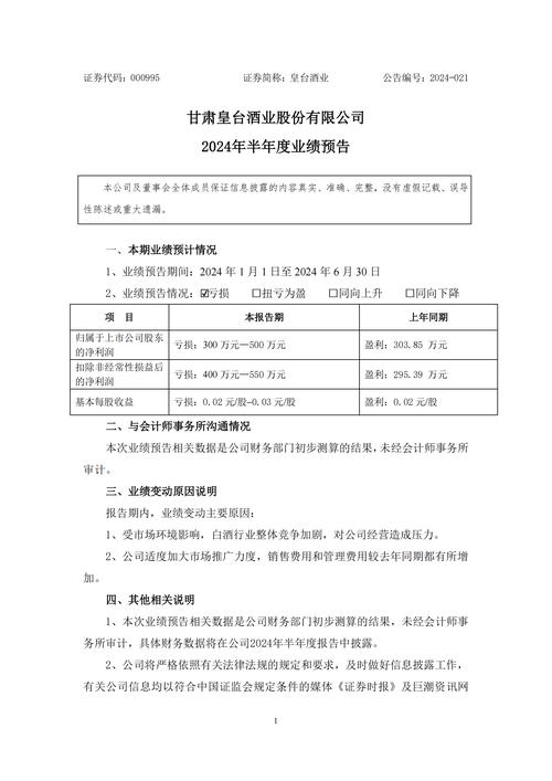 皇台酒业半年净亏超900万白酒行业垫底 大本营武威市仅剩1家经销商团购数量大降